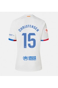 Fotbalové Dres Barcelona Andreas Christensen #15 Dámské Venkovní Oblečení 2023-24 Krátký Rukáv